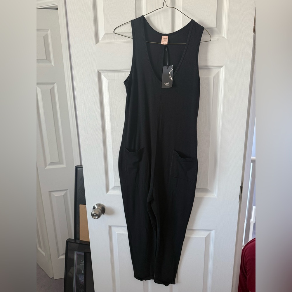 Black Sleeveless Jumpsuit
